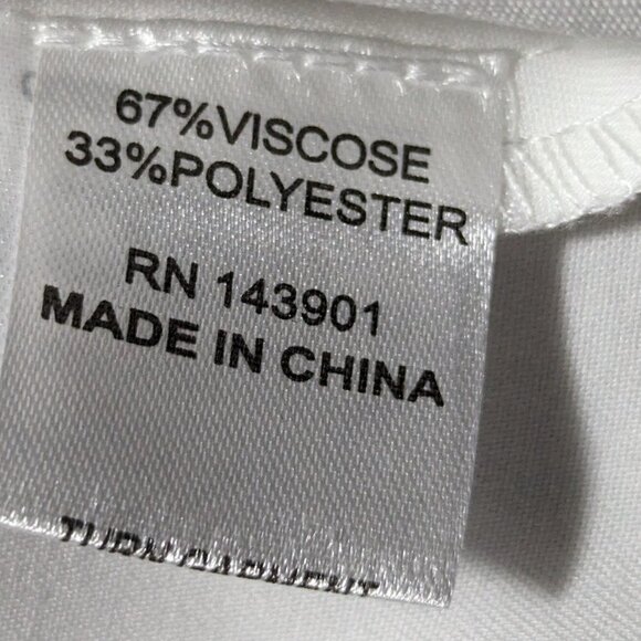 Coco + Carmen Harbour Tie Front Women's Shirt Color White Size L/XL 3/4 sleeve - Picture 9 of 11